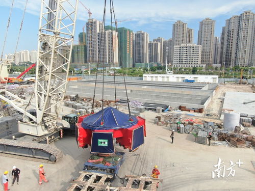 多圖 穿海利器首件抵達 湛江灣海底隧道施工進入新階段